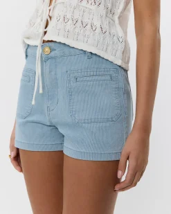 NAPLESSW SHORTS - Denim blue