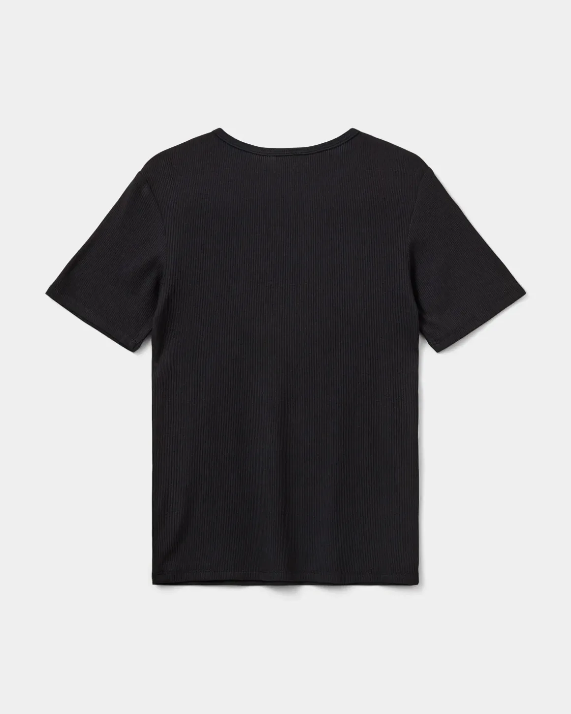 NATALIASY RIB T-SHIRT - Black