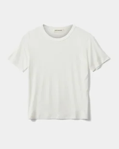 NATALIASY RIB T-SHIRT - White