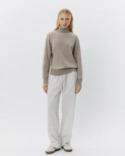 NELLSW SWEATER - Brown melange