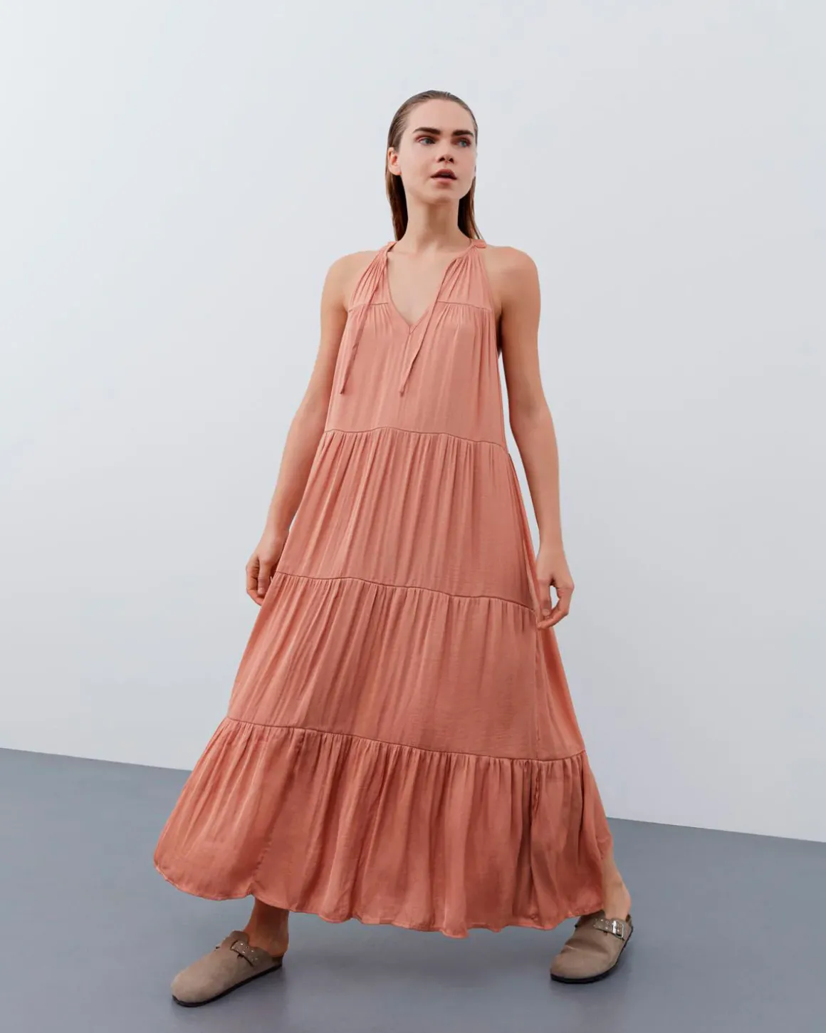 NessaSW Dress - Rosy brown