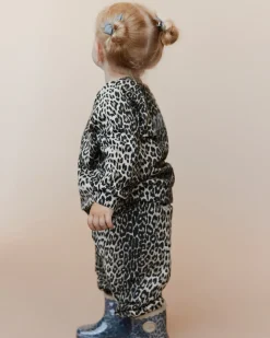 NETUSSB SWEATPANTS - Light brown leopard