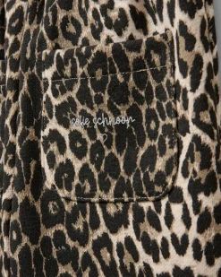 NETUSSB SWEATPANTS - Light brown leopard