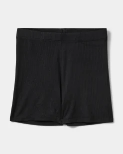 NEVASY RIB SHORTS - Black