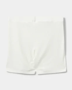 NEVASY RIB SHORTS - White