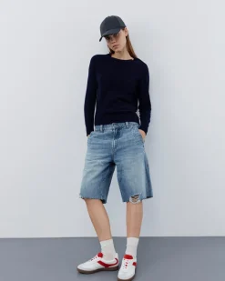 NicoletteSW Shorts - Light denim blue