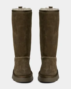 NINASW TEDDY BOOT - Dark green