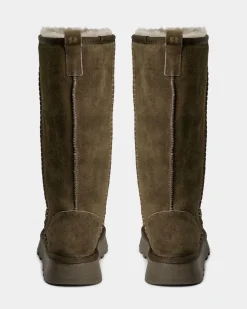 NINASW TEDDY BOOT - Dark green