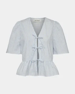 NoemieSW Shirt - Light Blue striped