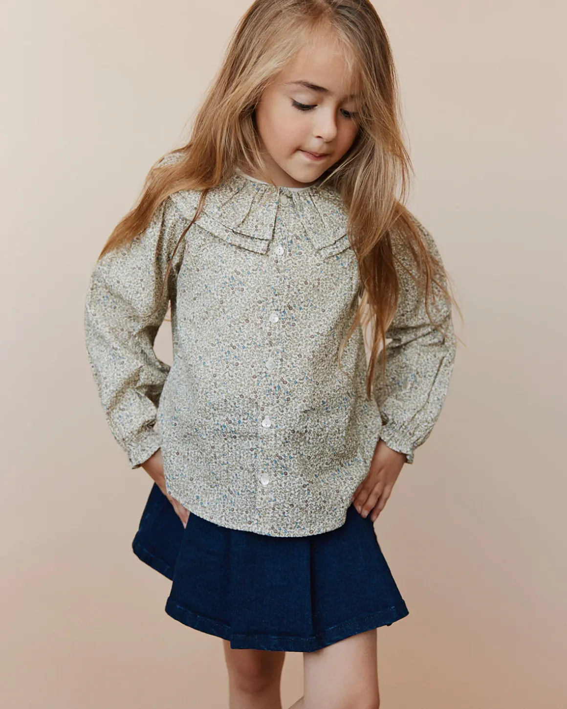 NUMASK SKIRT - Dark denim blue