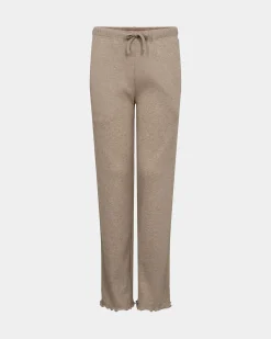 OLLASY TROUSERS - Brown melange