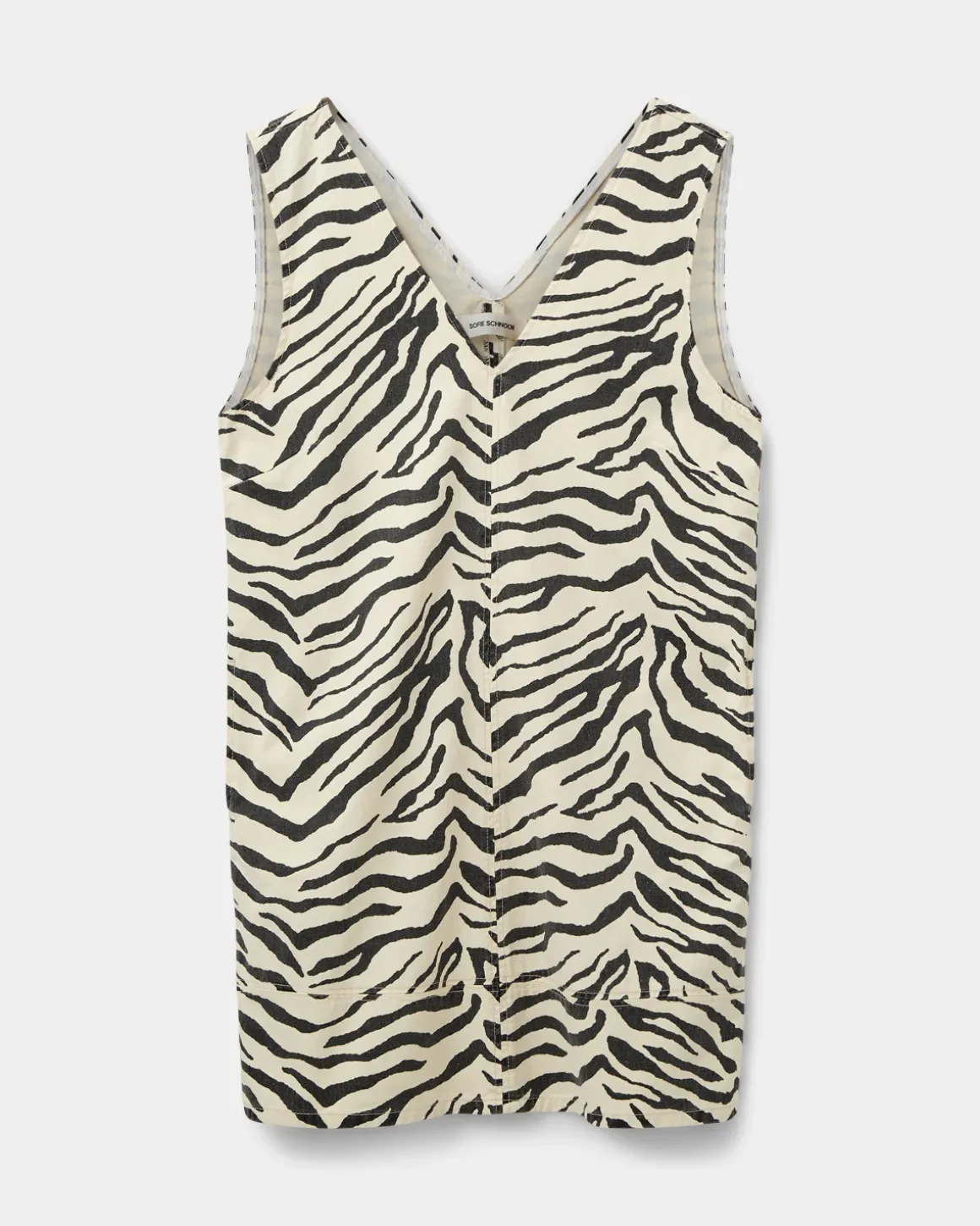 OLYMPESW ZEBRA DRESS - Light yellow