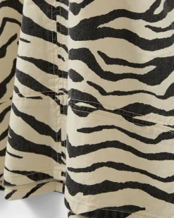 OLYMPESW ZEBRA DRESS - Light yellow