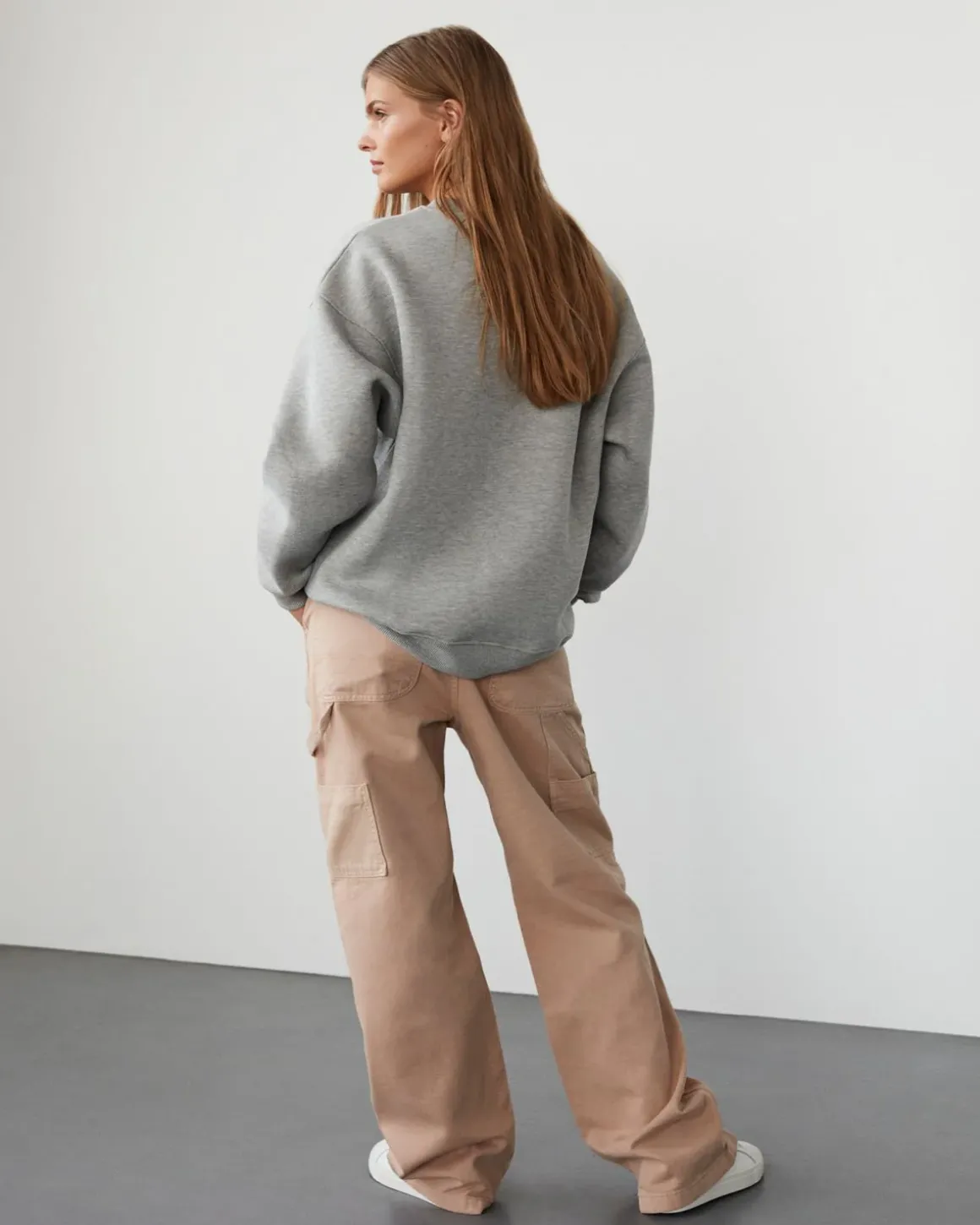 PARISW SWEATSHIRT - Grey melange