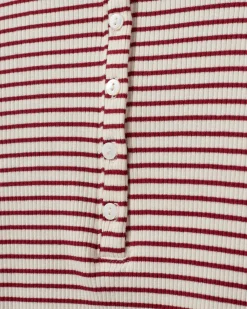 PAXSW T-SHIRT LONG SLEEVE - Red Striped