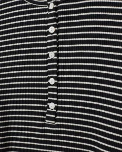 PAXSW T-SHIRT LONG SLEEVE - Off White Striped