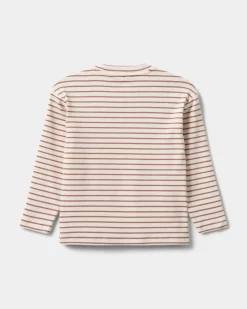 PERNILLASK T-SHIRT LONG SLEEVE - Off White Striped
