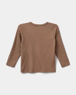 PETRICIASB T-SHIRT LONG SLEEVE - Dark Sand