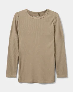 PETRICIASK T-SHIRT LONG SLEEVE - Dark Sand