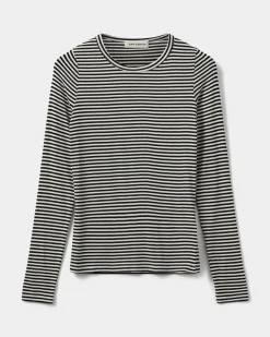 PETRICIASW STRIPE T-SHIRT LONG SLEEVE - Black striped