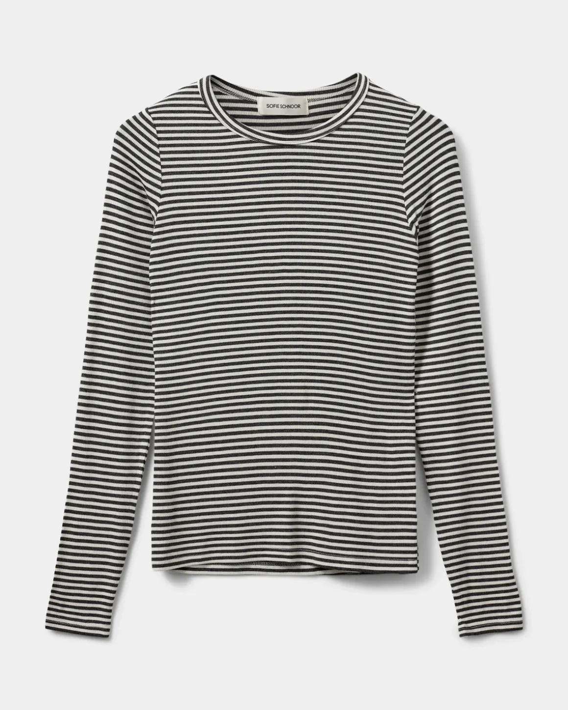 PETRICIASW STRIPE T-SHIRT LONG SLEEVE - Dark Grey Striped