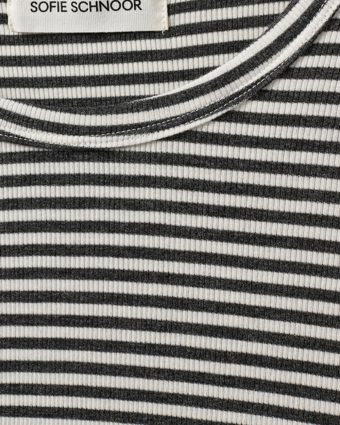 PETRICIASW STRIPE T-SHIRT LONG SLEEVE - Dark Grey Striped