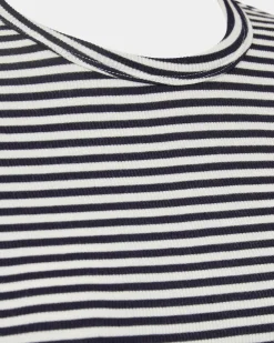 PETRICIASW STRIPE T-SHIRT LONG SLEEVE - Navy Striped