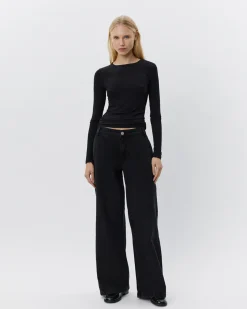 PETRICIASW T-SHIRT LONG SLEEVE - Black