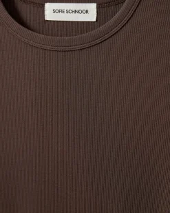 PETRICIASW T-SHIRT LONG SLEEVE - Brown Fudge