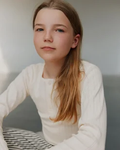 PetriciaSY Pointelle Longsleeve Tee - Off White