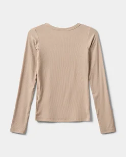 PETRICIASY T-SHIRT LONG SLEEVE - Beige