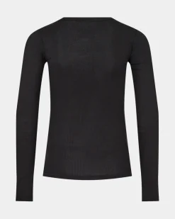 PETRICIASY T-SHIRT LONG SLEEVE - Black