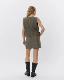 PHOENIXSW VEST - Brown check