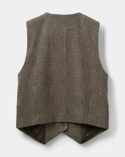 PHOENIXSW VEST - Brown check