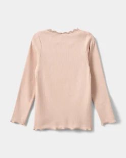 RAMITASK T-SHIRT LONG SLEEVE - Leaf Light rose
