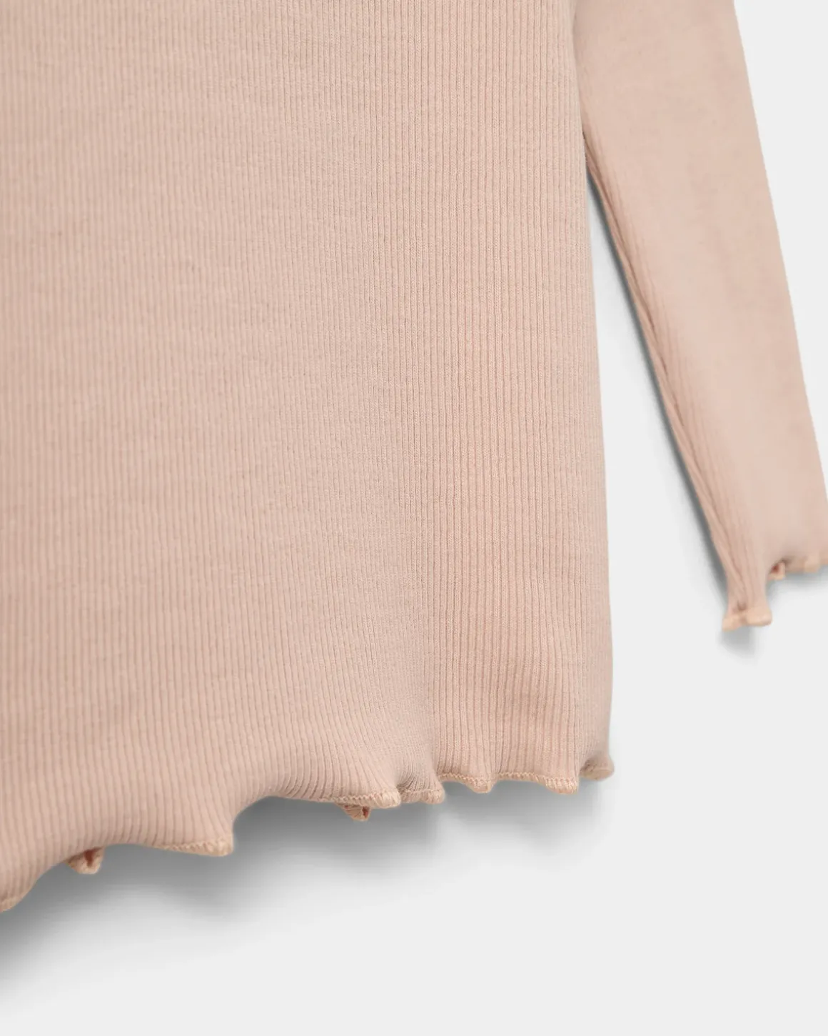 RAMITASK T-SHIRT LONG SLEEVE - Leaf Light rose