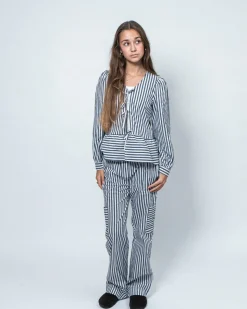 RHODASY SHIRT - Dark Grey Striped