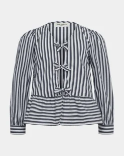 RHODASY SHIRT - Dark Grey Striped