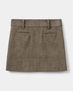 ROBYNSW SKIRT - Brown check