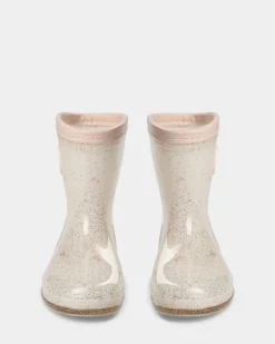 RylieSK Rubber boot - Off White with AOP