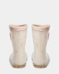 RylieSK Rubber boot - Off White with AOP