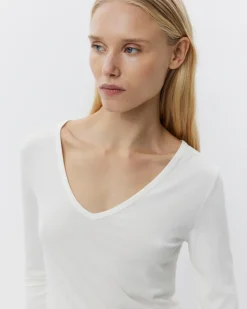 SALLYSW T-SHIRT LONG SLEEVE - White