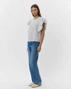 SAMARASW TOP - Off White - Navy