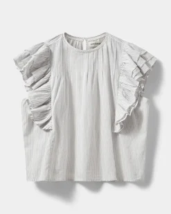 SAMARASW TOP - Off White - Navy