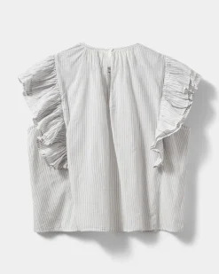 SAMARASW TOP - Off White - Navy