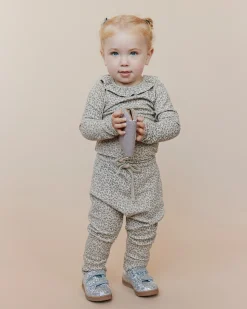 SARAHSB TROUSERS - Black flower