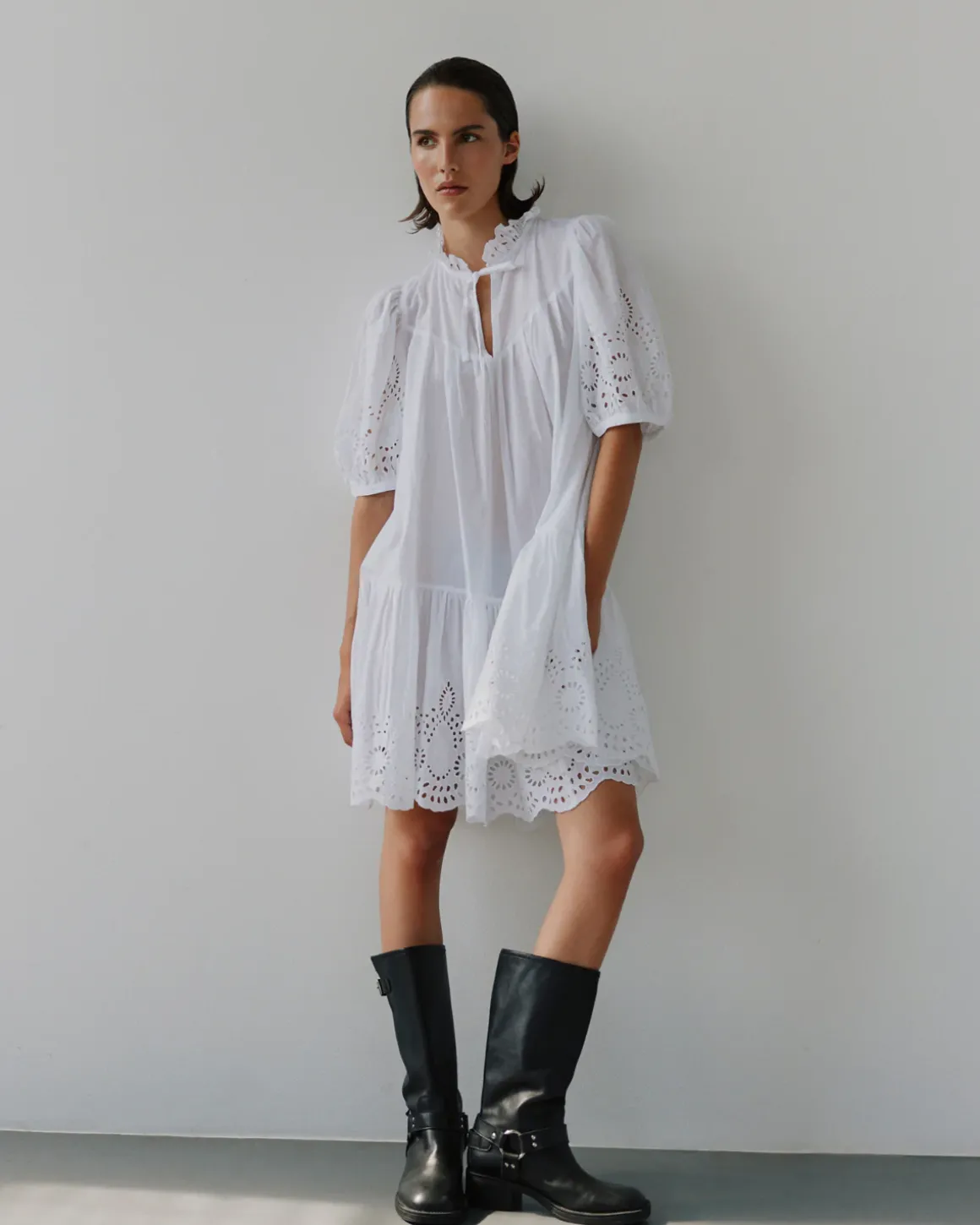 SIBBASW DRESS - Snow white