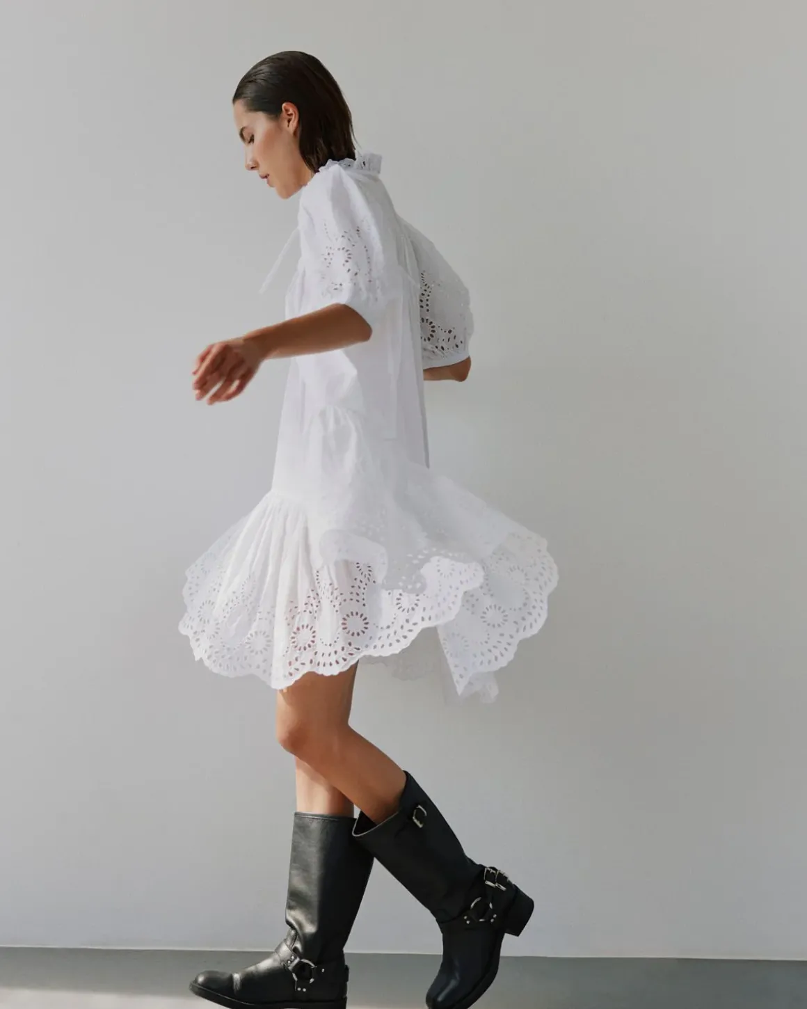 SIBBASW DRESS - Snow white