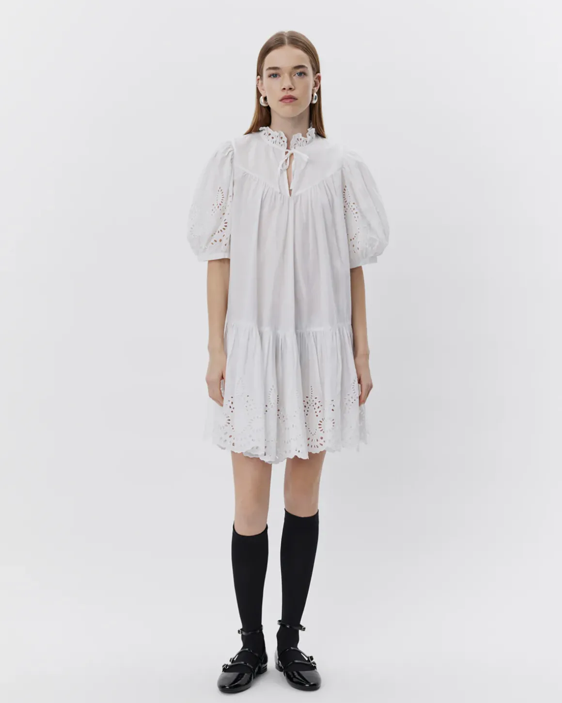 SIBBASW DRESS - Snow white