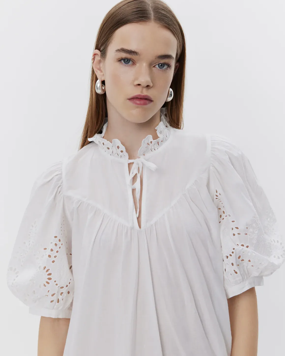 SIBBASW DRESS - Snow white